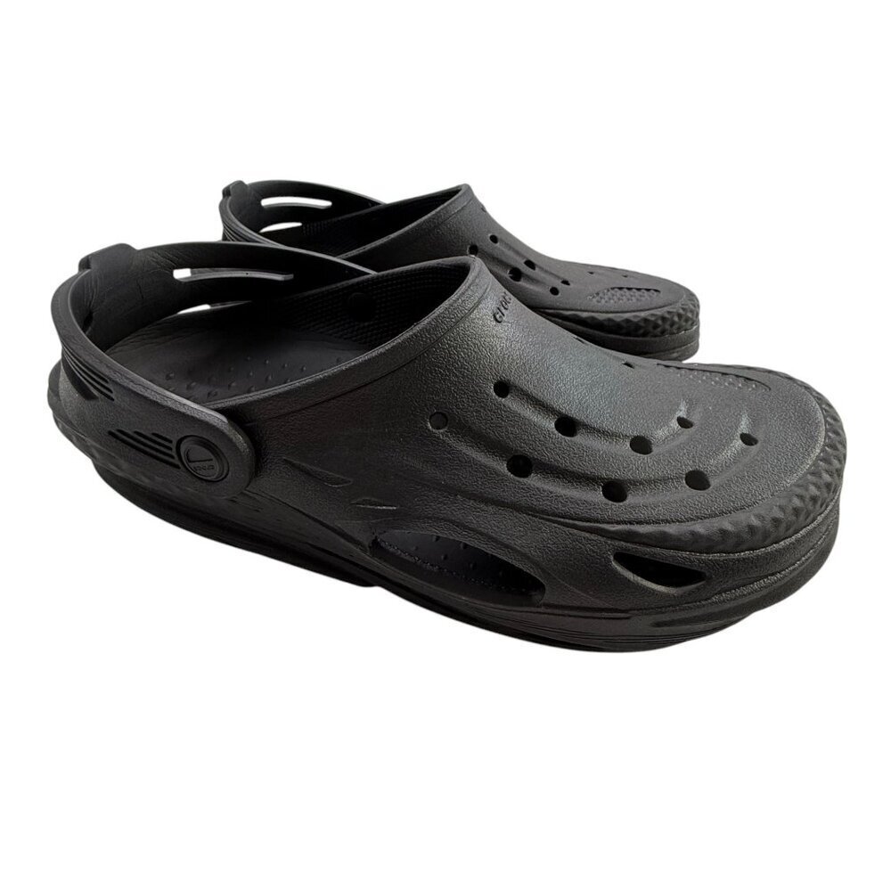 Crocs Adult Off Grid Clogs Black Outdoor Beach Casual Unisex Mens 8 Womens 10